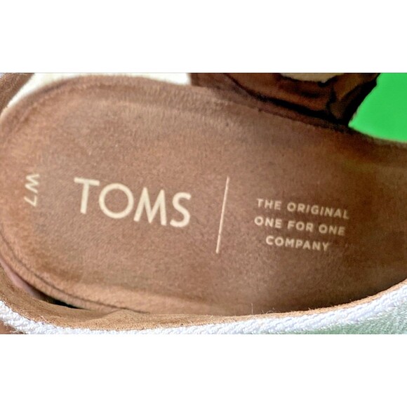 Toms Sandals Womens Sz 7 Tan Majorca Open Toe Cut Out Strap Heels Zipper - Picture 10 of 10
